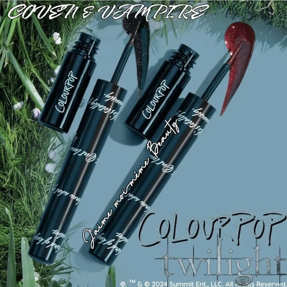 Colourpop X TWILIGHT Graphix Glitter Eyeliner Duo in Coven and Vampire